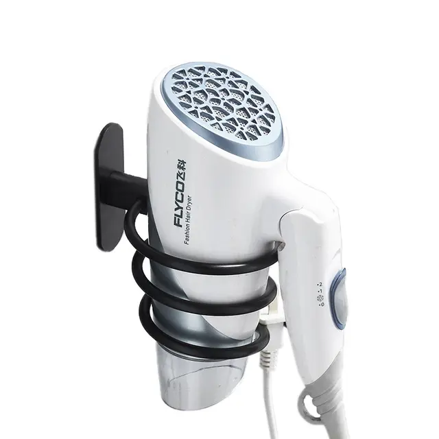 Modern Aluminum hair dryer holder with Glue