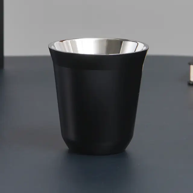 DOUBLE WALL INSULATED STAINLESS STEEL ESPRESSO CUP