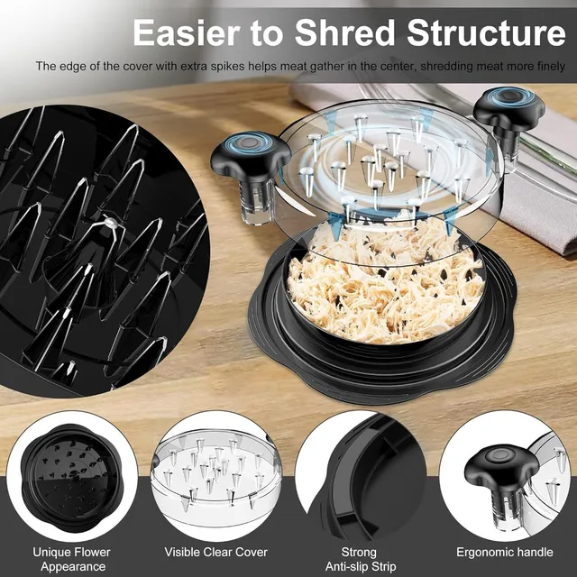Manual chicken shredder
