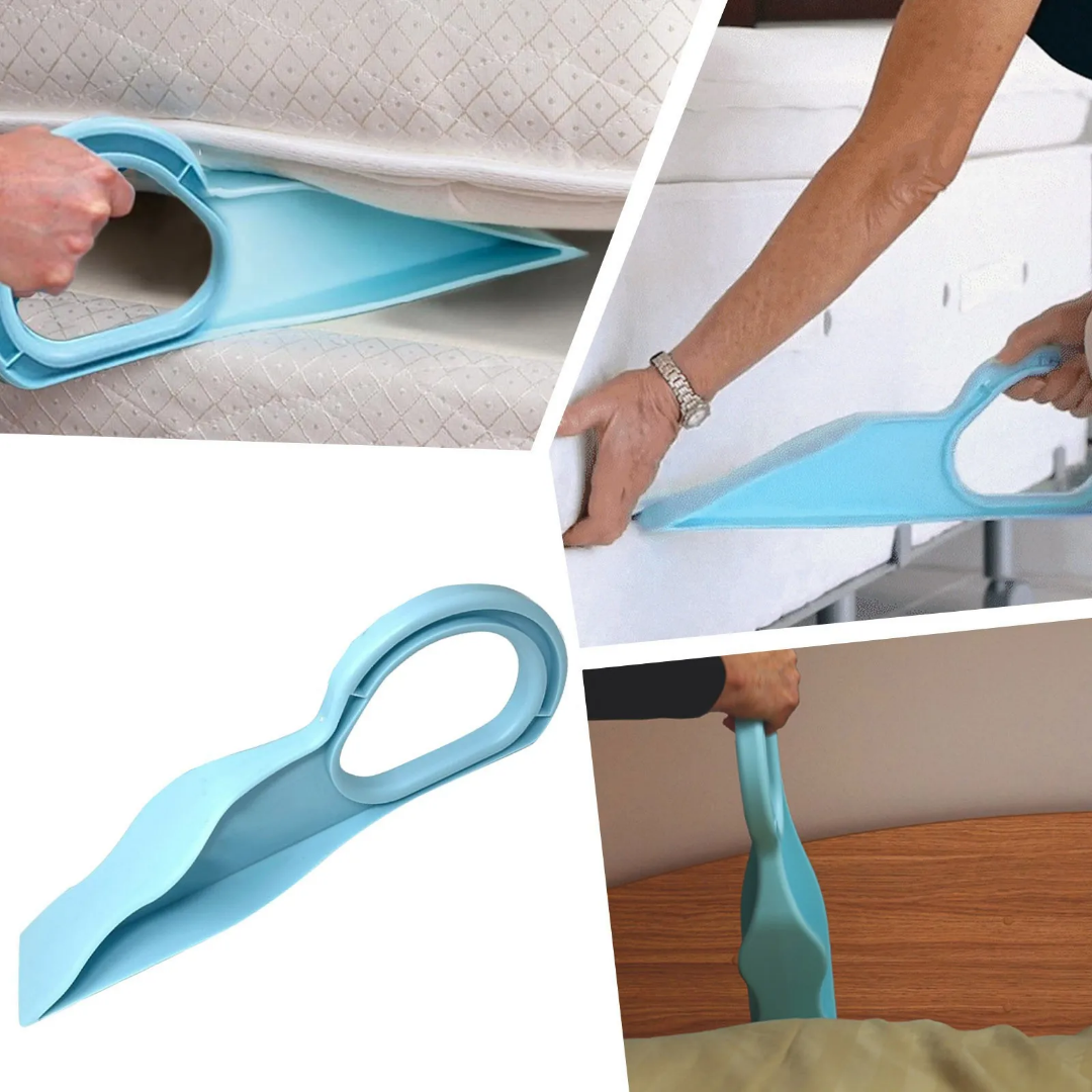 BEDSHEET ORGANIZER AND MATTRESS LIFTER