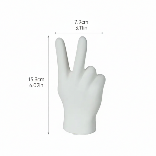 CERAMIC PEACE FIGURE 15*8 CM