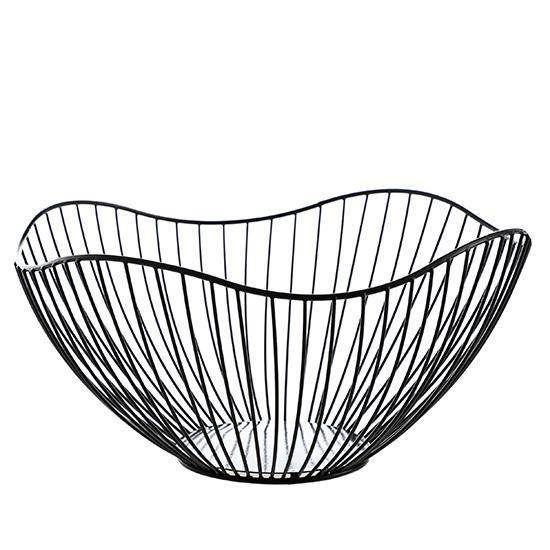 BLACK FRUIT STORAGE BASKET
