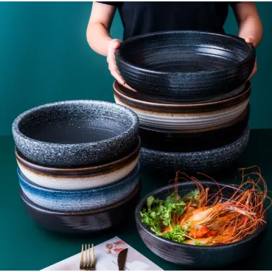 CERAMIC JAPANESE SERVING BOWL