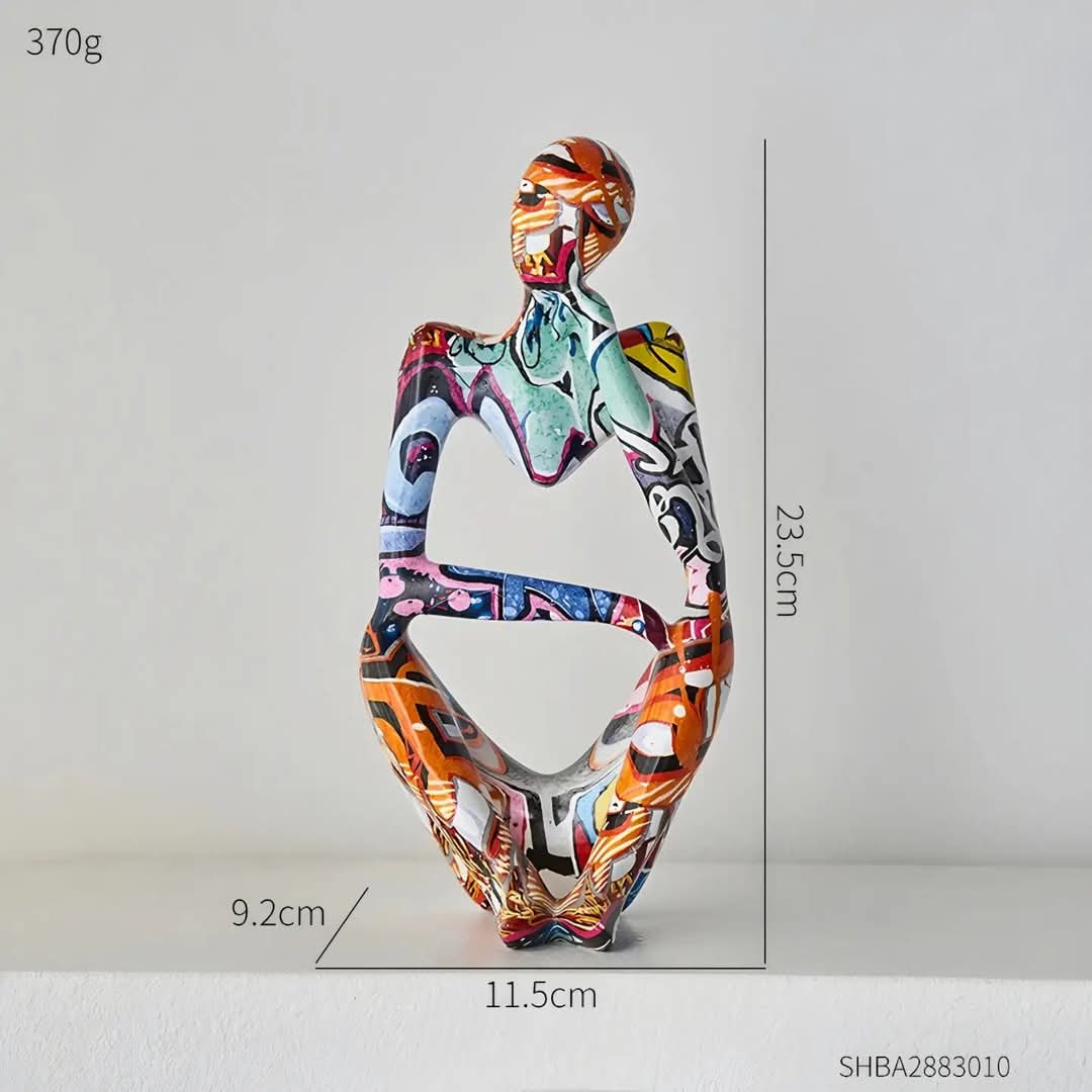 THREEMEN THINKERS GRAFITTI SCULPTURE SET
