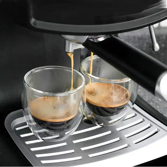 80 ml double glass coffee cup