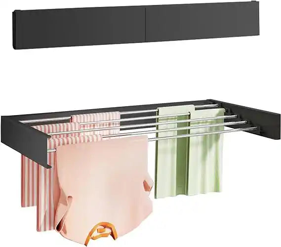INVISIBLE WALL MOUNTED DRYING RACK 80 CM