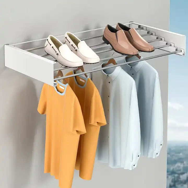 INVISIBLE WALL MOUNTED DRYING RACK 80 CM
