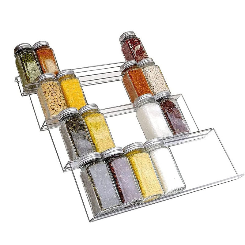 CLEAR ACRYLIC 4 TIER SPICE DRAWER ORGANIZER