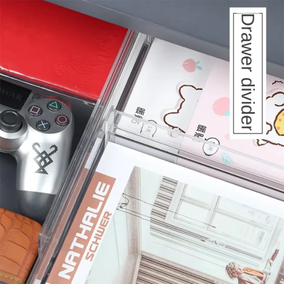 Transparent Plastic Drawer Divider
