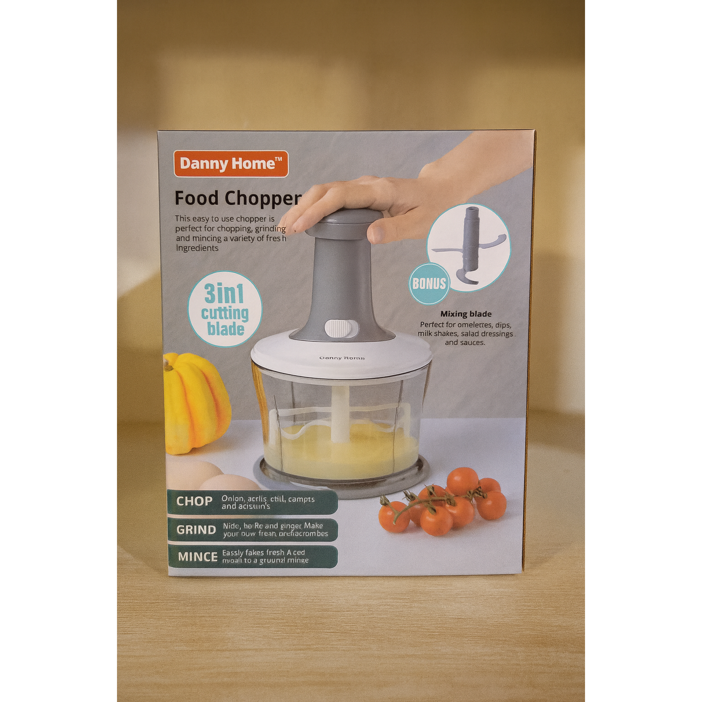 DANNY HOME 3 IN 1 MANUAL FOOD CHOPPER