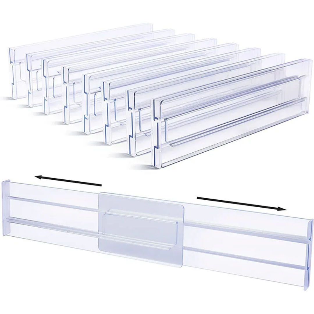 Transparent Plastic Drawer Divider