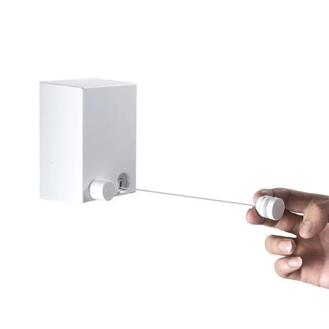 RETRACTABLE CLOTHESLINE WITH ADJUSTABLE ROPE STRING