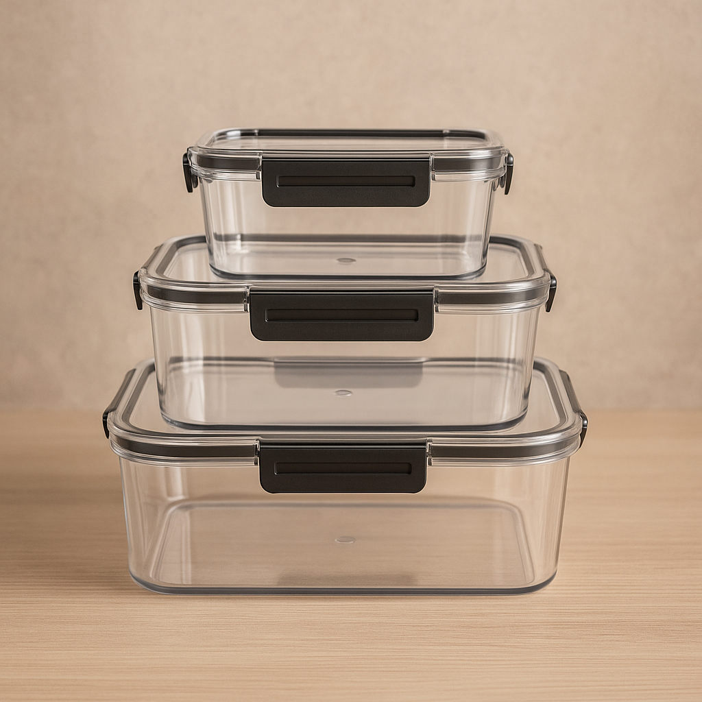 DANNY HOME SET OF 3 ACRYLIC STORAGE SET