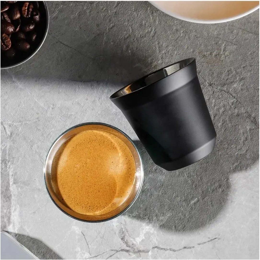 DOUBLE WALL INSULATED STAINLESS STEEL ESPRESSO CUP