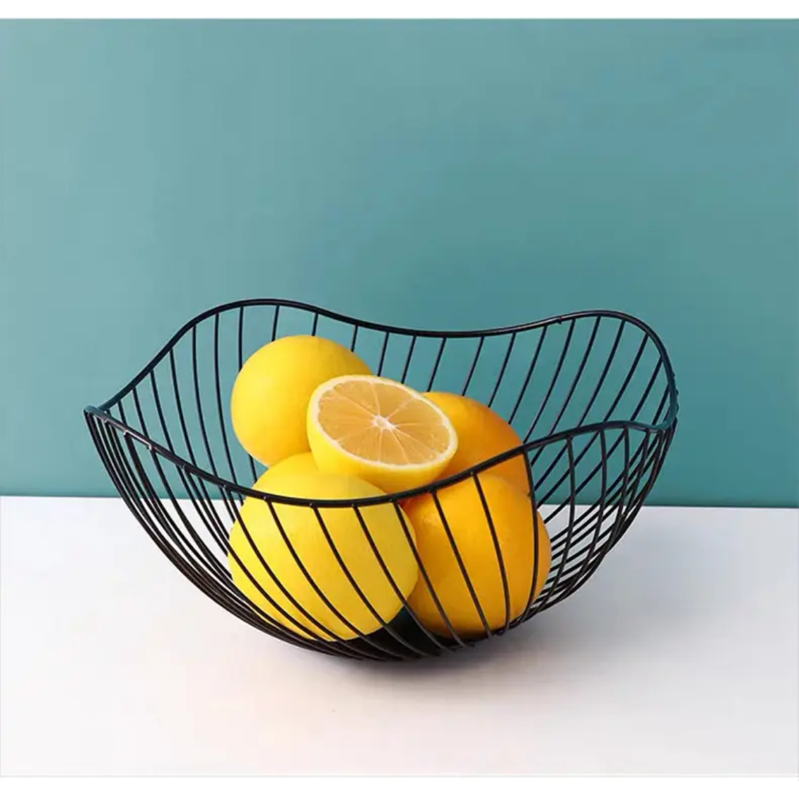BLACK FRUIT STORAGE BASKET