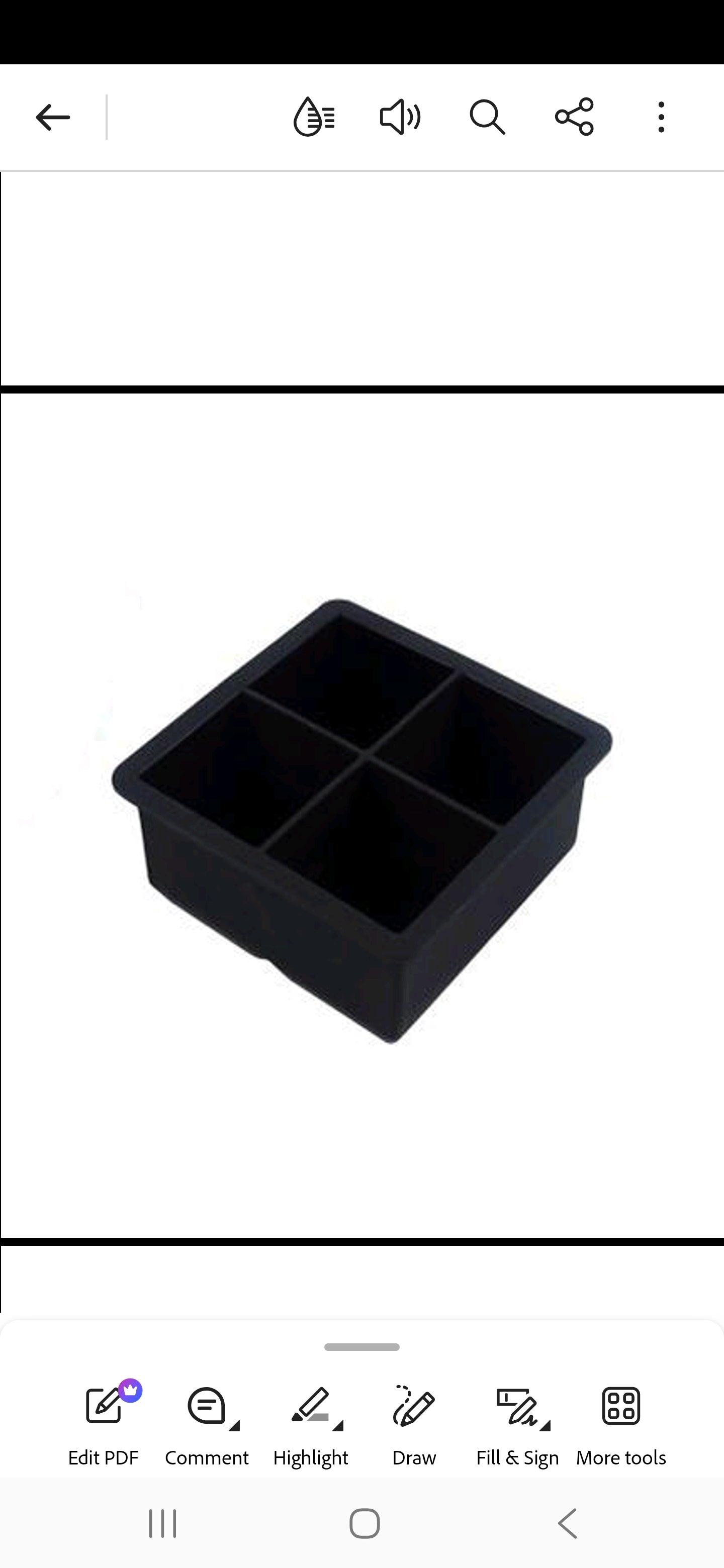 SILICONE ICE CUBES MOLD