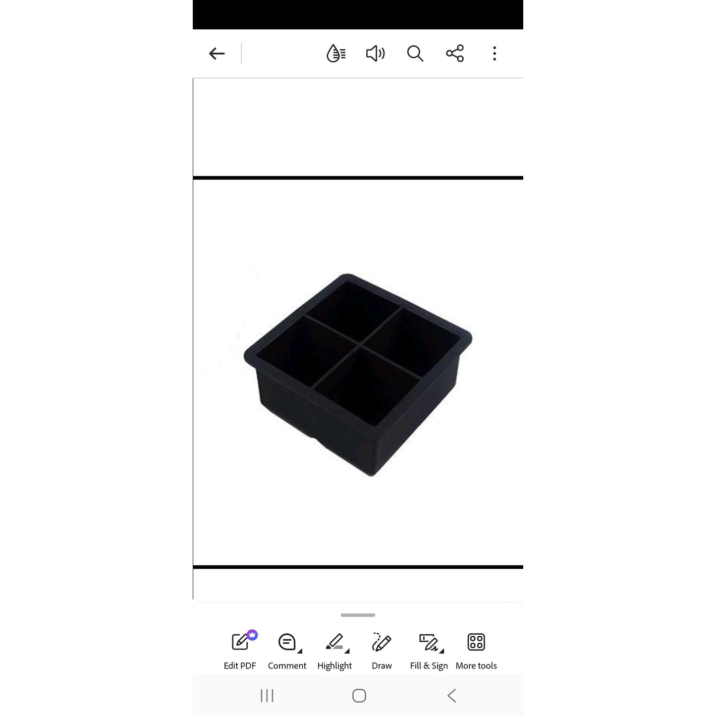 SILICONE ICE CUBES MOLD