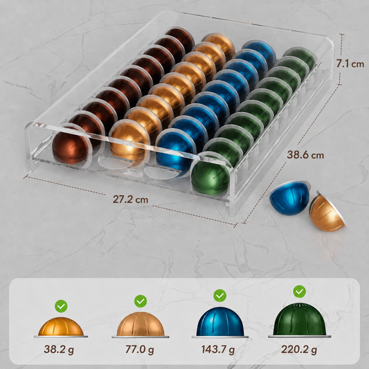 ACRYLIC NESPRESSO VERTUO CAPSULES ORGANIZER