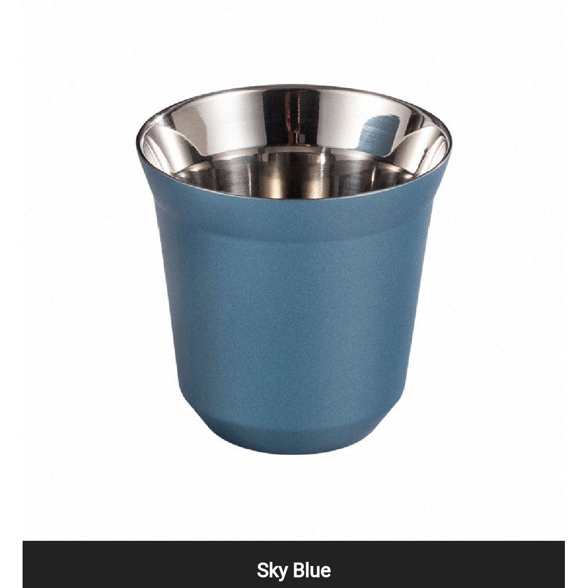 DOUBLE WALL INSULATED STAINLESS STEEL ESPRESSO CUP 80 ML