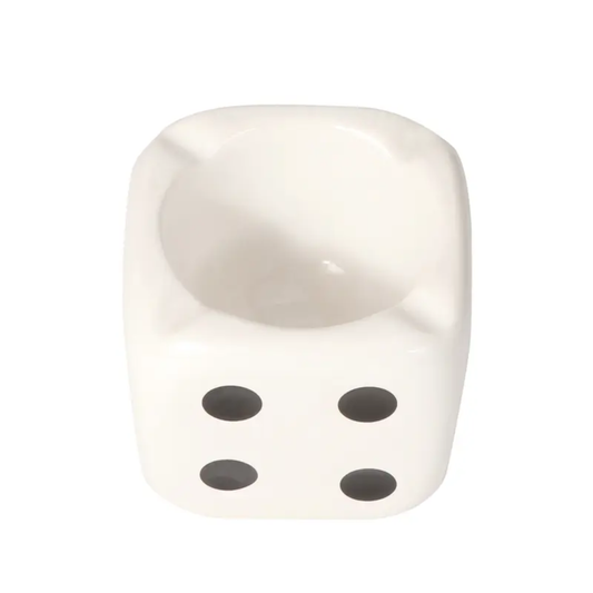 CERAMIC DICE ASHTRAY