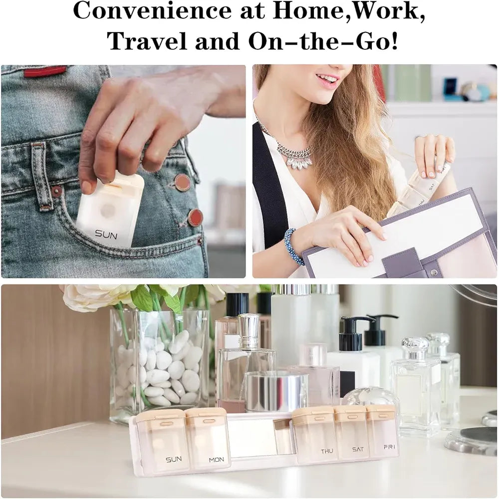 WEEKLY MAGNETIC FRIDGE DRUGS ORGANIZER