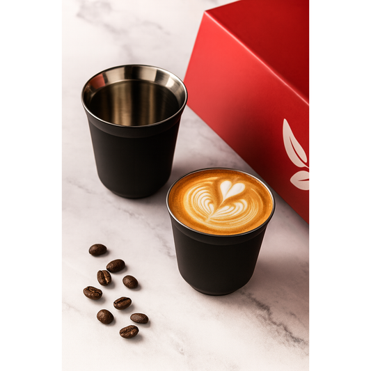 DOUBLE WALL INSULATED STAINLESS STEEL ESPRESSO CUP