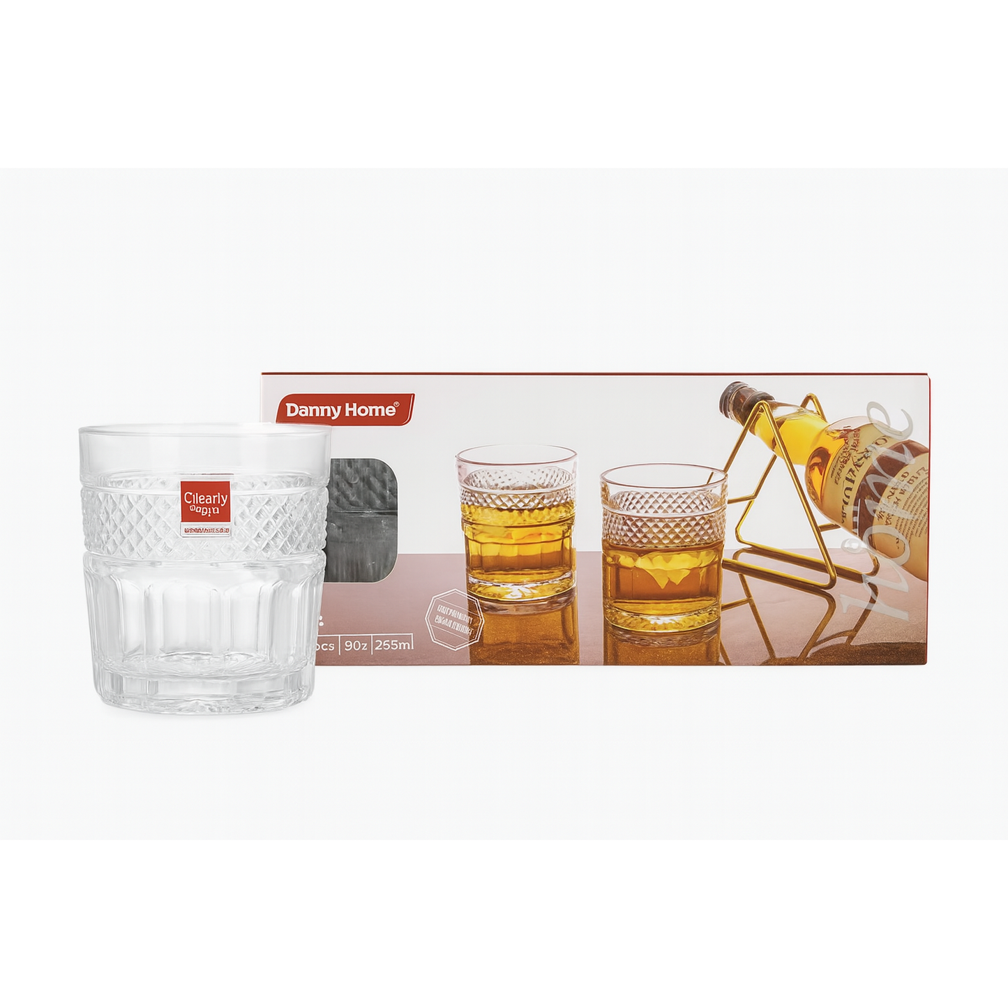 Danny Home 6-Pieces Short Glasses 290-ml