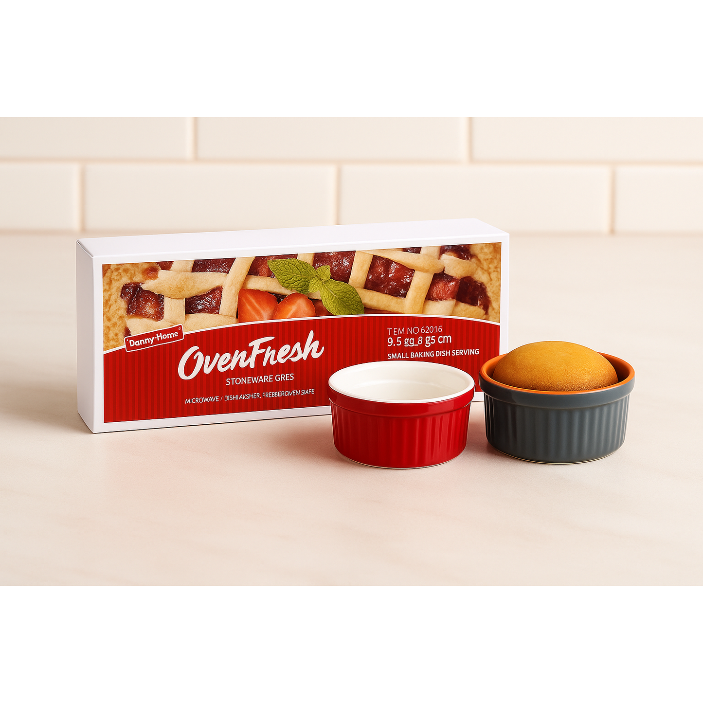 DANNY HOME CERAMIC OVEN MINI CAKE BOWL 9 CM