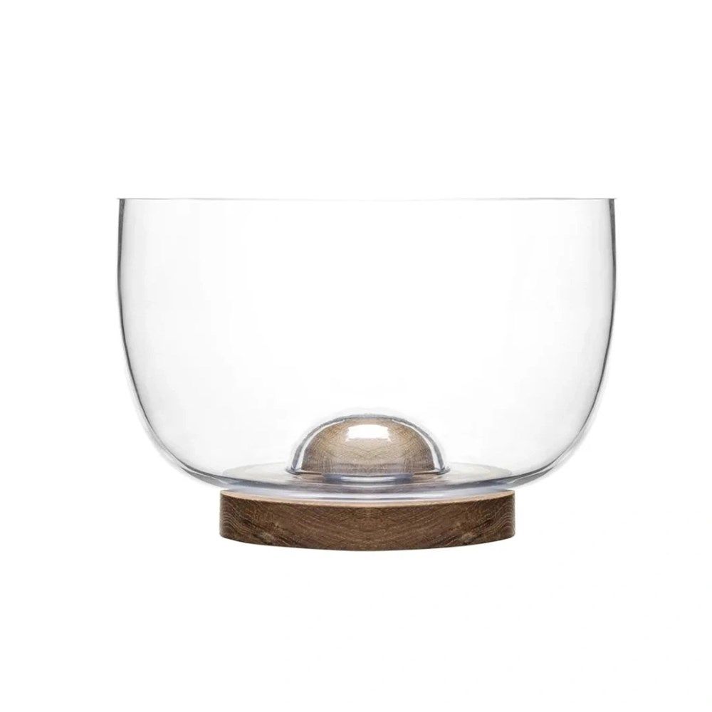 DANNY HOME SALAD BOWL WITH ACACIA WOOD BASE