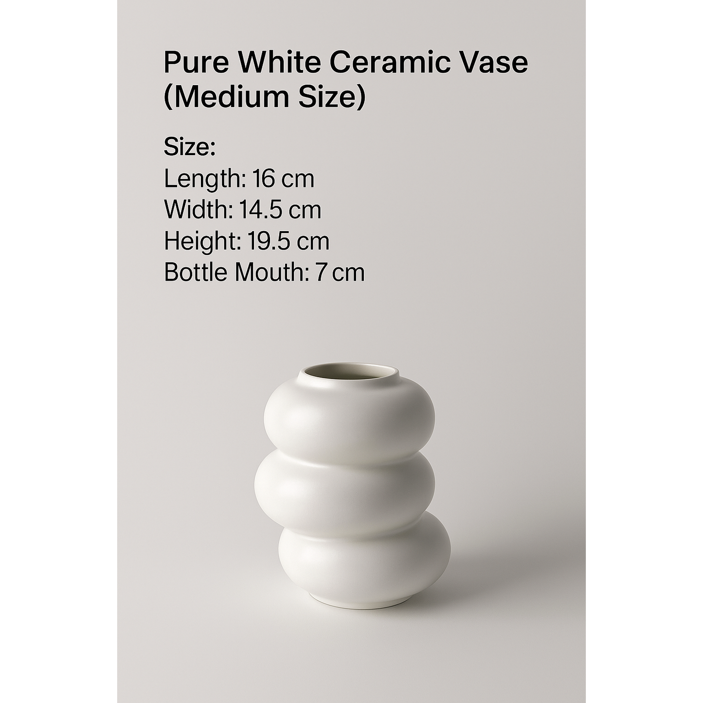 WHITE VASE