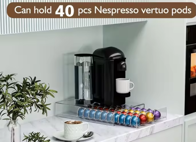 ACRYLIC NESPRESSO VERTUO CAPSULES ORGANIZER