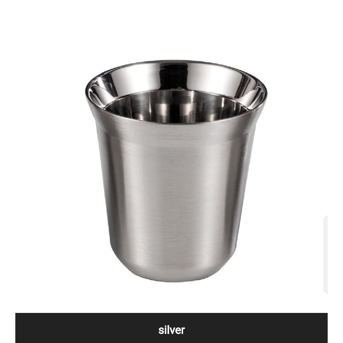 DOUBLE WALL INSULATED STAINLESS STEEL ESPRESSO CUP 80 ML