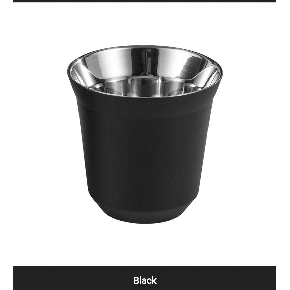 DOUBLE WALL INSULATED STAINLESS STEEL ESPRESSO CUP 80 ML
