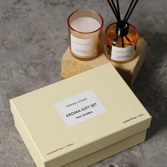 SMALL SCENTED CANDLE WITH REED DIFFUSER