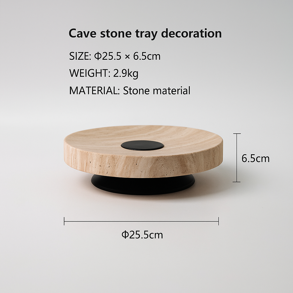 TRAVERTINE FRUIT PLATE