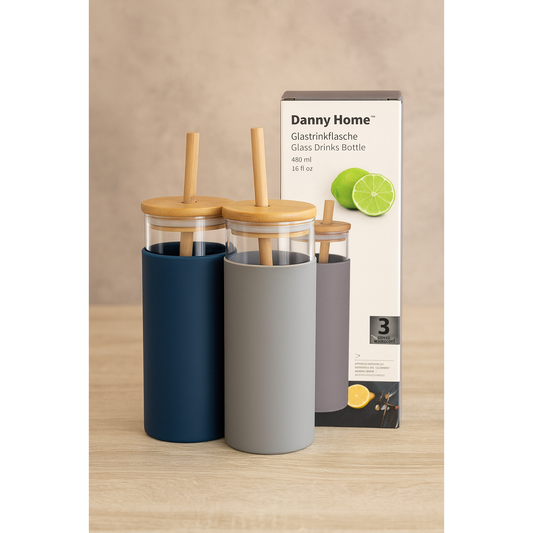 DANNY HOME GLASS DRINK BOTTLE