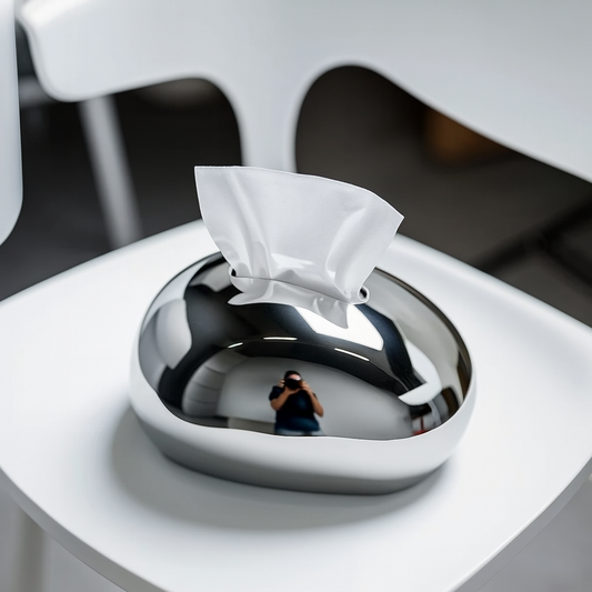 CERAMIC CHROME TISSUE BOX