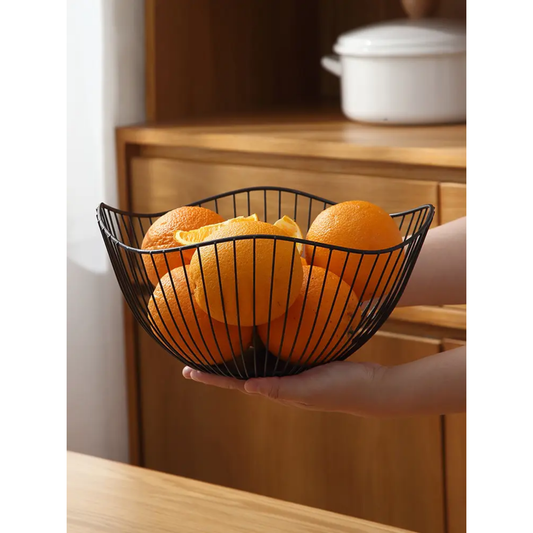 BLACK FRUIT STORAGE BASKET
