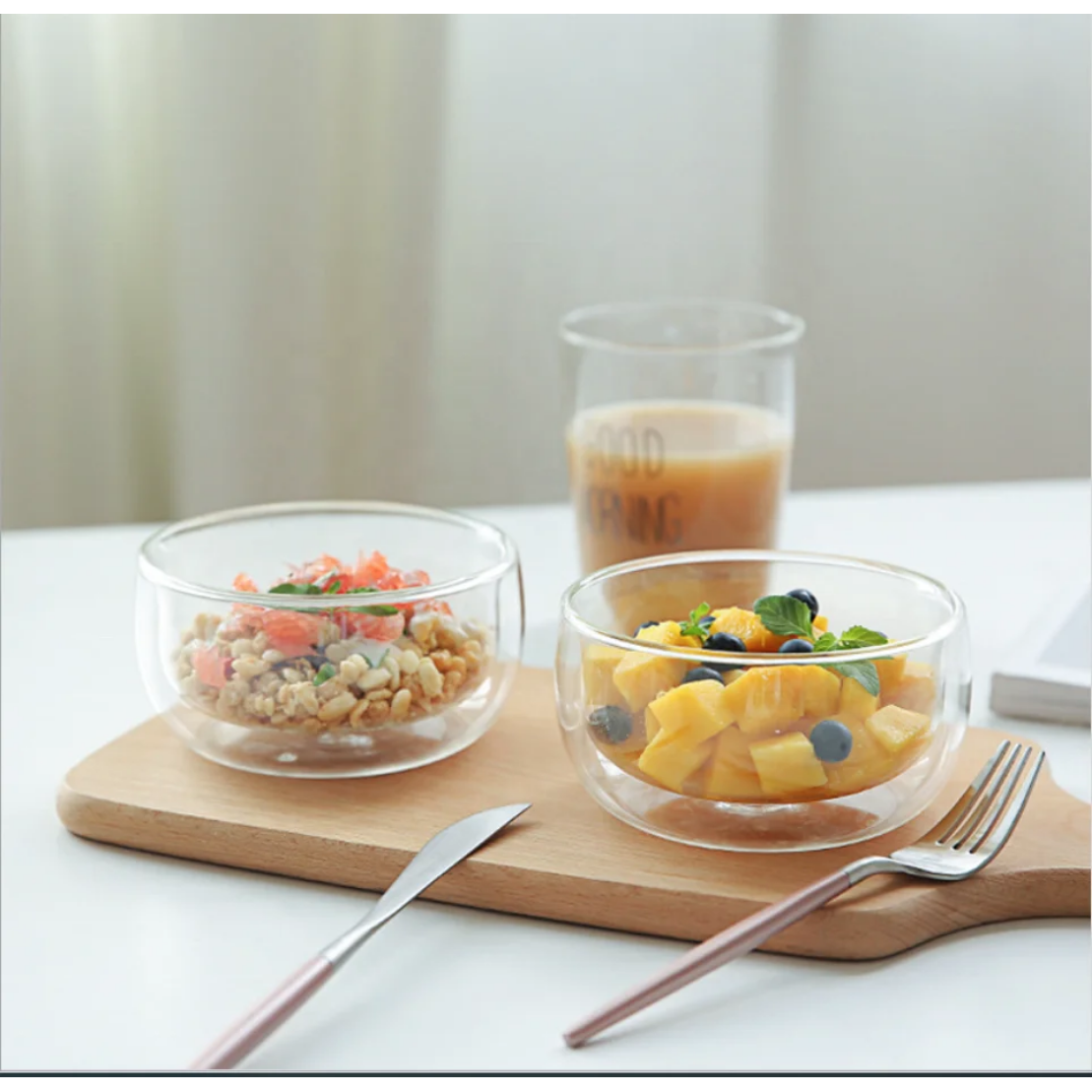 DOUBLE WALL GLASS 250 ML BOWL