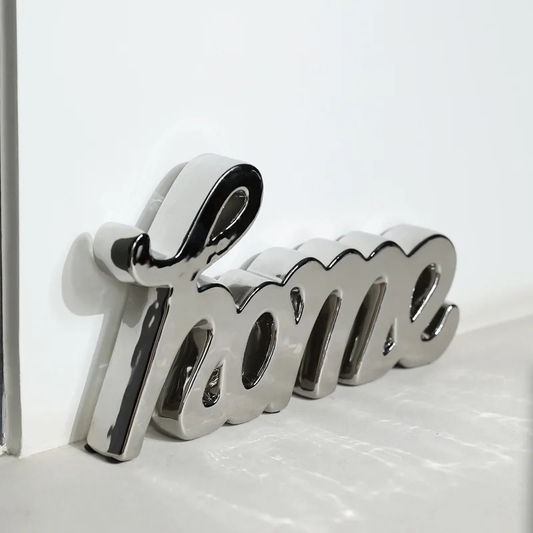 HOME CERAMIC FIGURE 31×4×17 cm CHROME