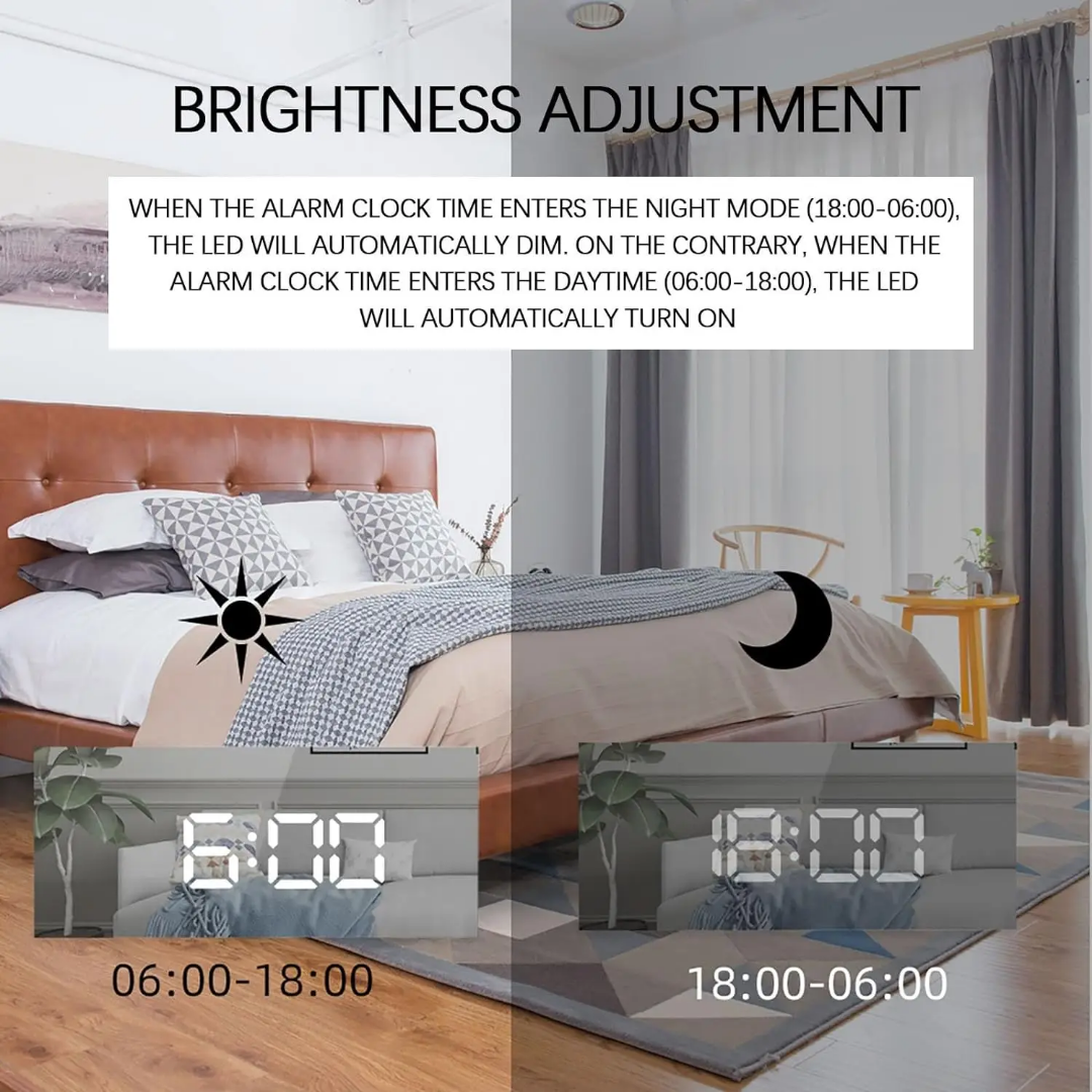 DESKTOP LED CLOCK AND ALARM