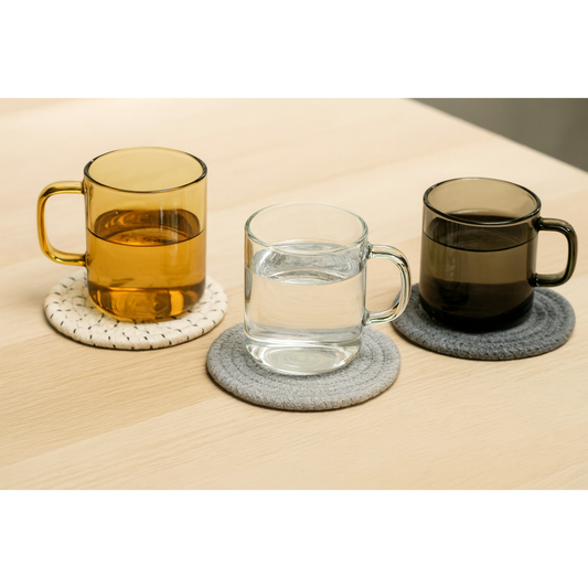 11 CM ROUND WOVEN DRINKS COASTER