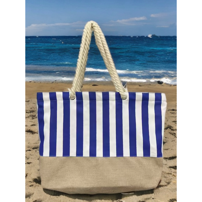 CANVAS BEACH BAG