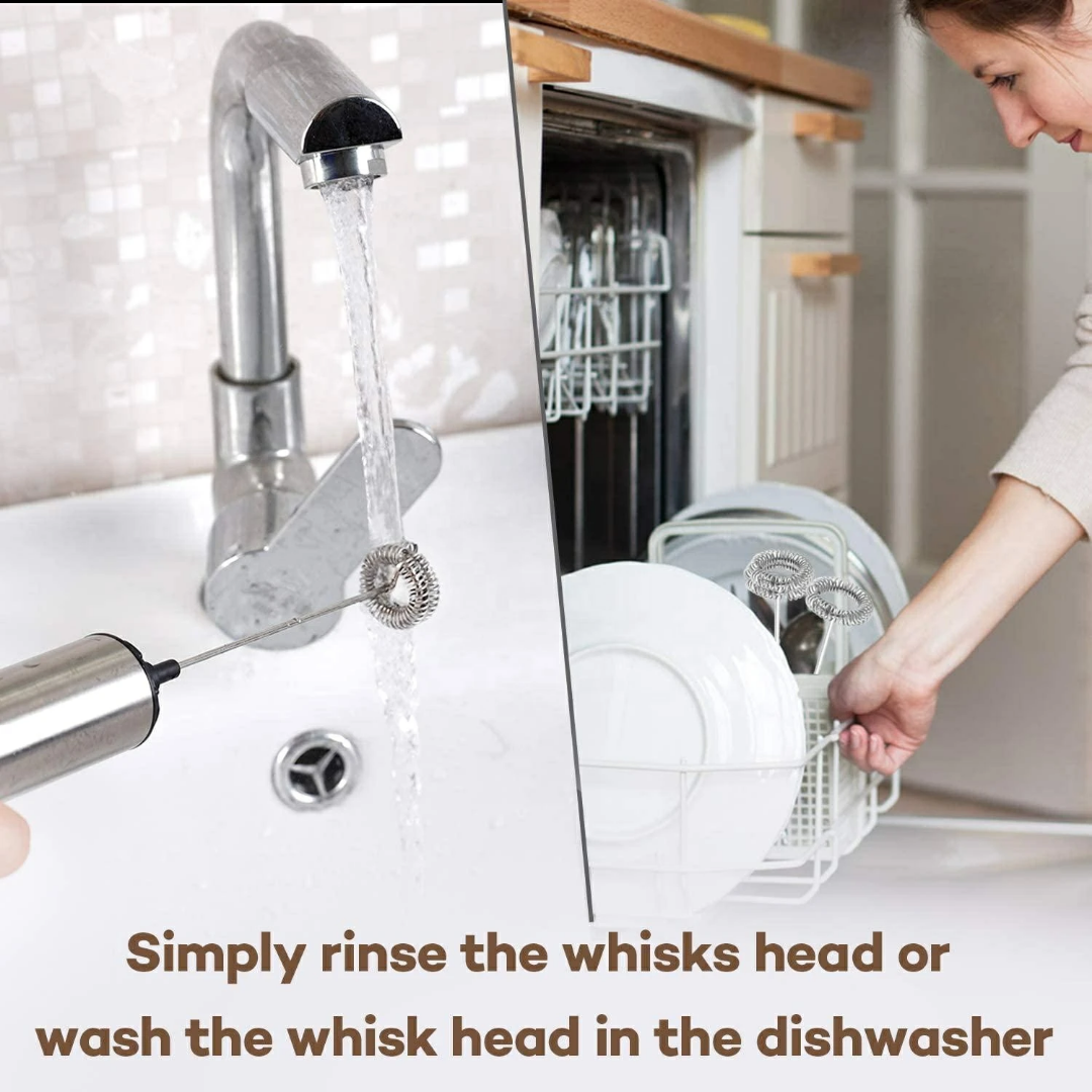 STAINLESS STEEL RECHARGEABLE FROTHER