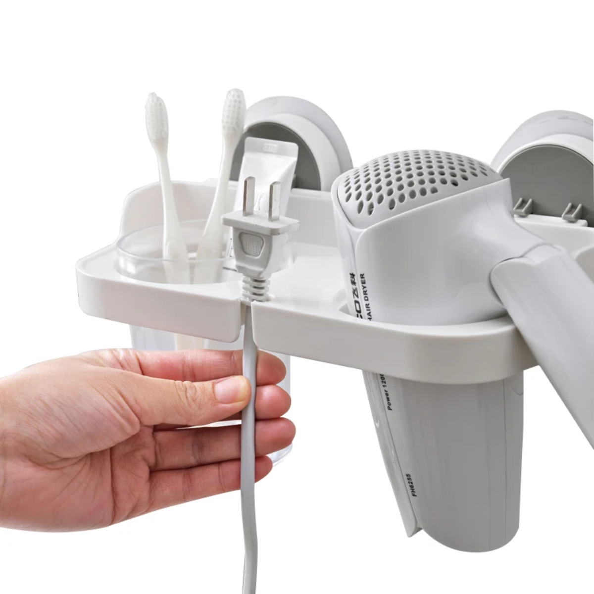 SUCTION HAIR DRYER HOLDER