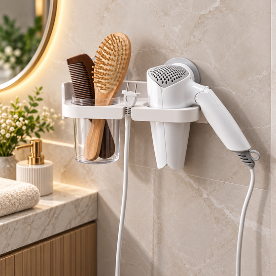 SUCTION HAIR DRYER HOLDER