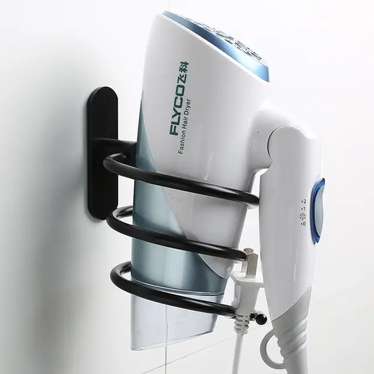 Modern Aluminum hair dryer holder with Glue