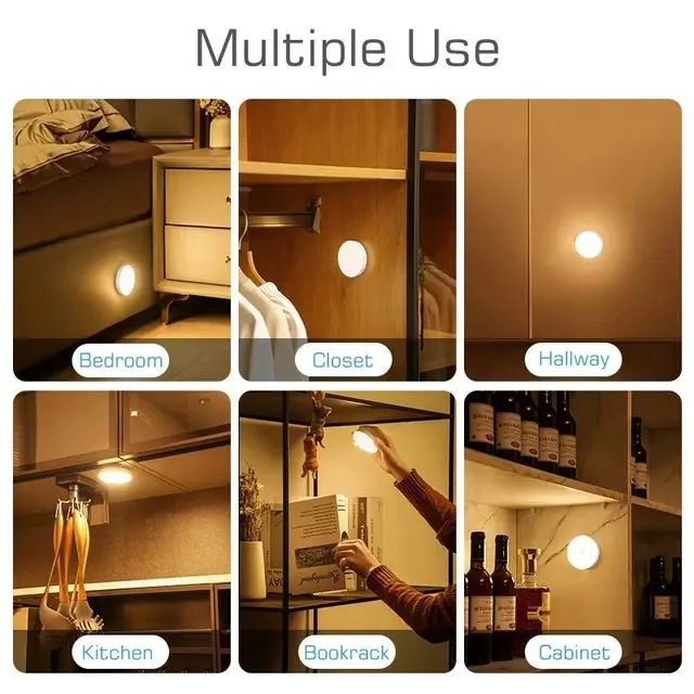 warm+white motion sensor led light