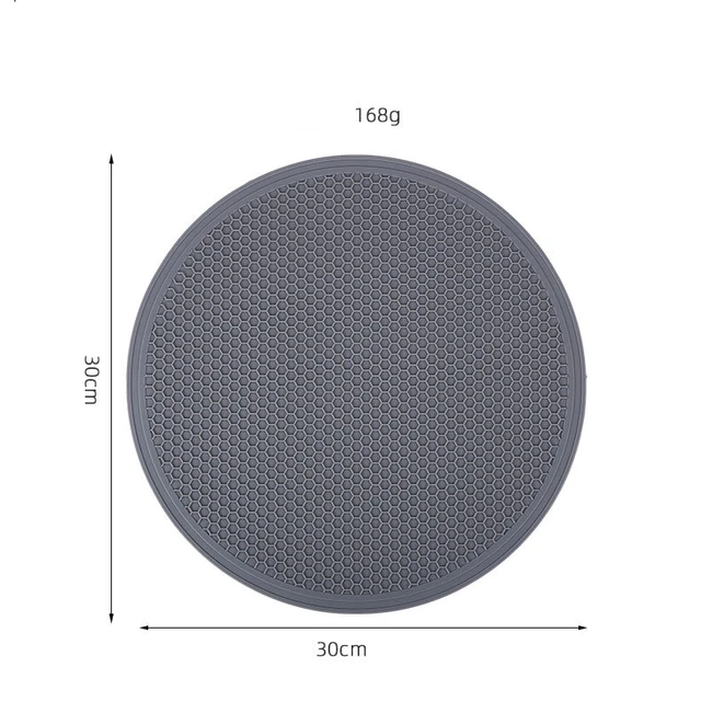 GRAY SILICONE HEAT RESISTANT PLACEMAT