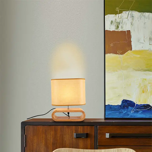 Beige Bedside Lamp